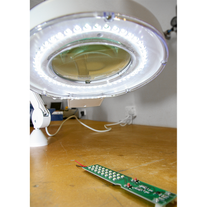 Sealey 48 SMD LED Bench Mounting Magnifying Work Light WL483D