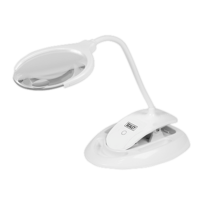 Sealey 6 SMD LED Dimmable Rechargeable Dual Mounting Magnifying Work Light WL63/8D