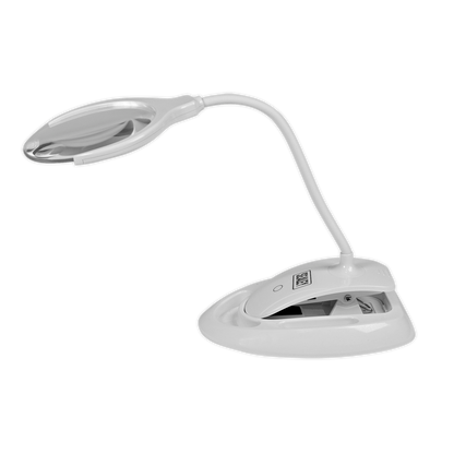 Sealey 6 SMD LED Dimmable Rechargeable Dual Mounting Magnifying Work Light WL63/8D