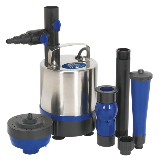 Sealey 3600L/hr Stainless Steel Submersible Pond Pump WPP3600S
