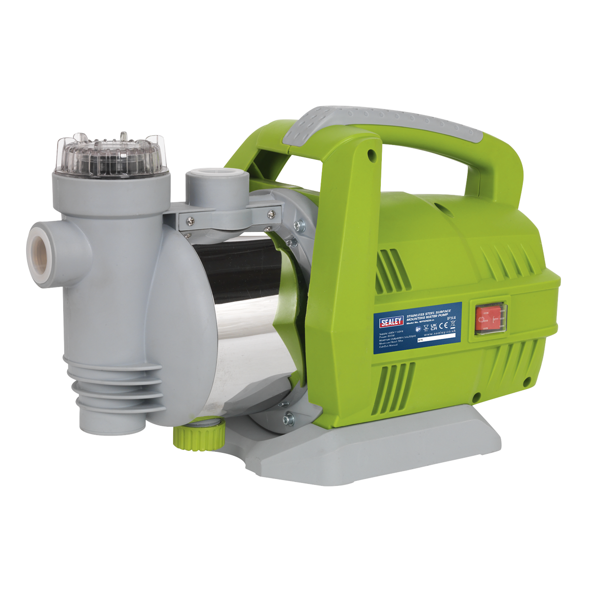 Sealey 55L/min Stainless Steel Surface Mounting Water Pump 230V WPS062S