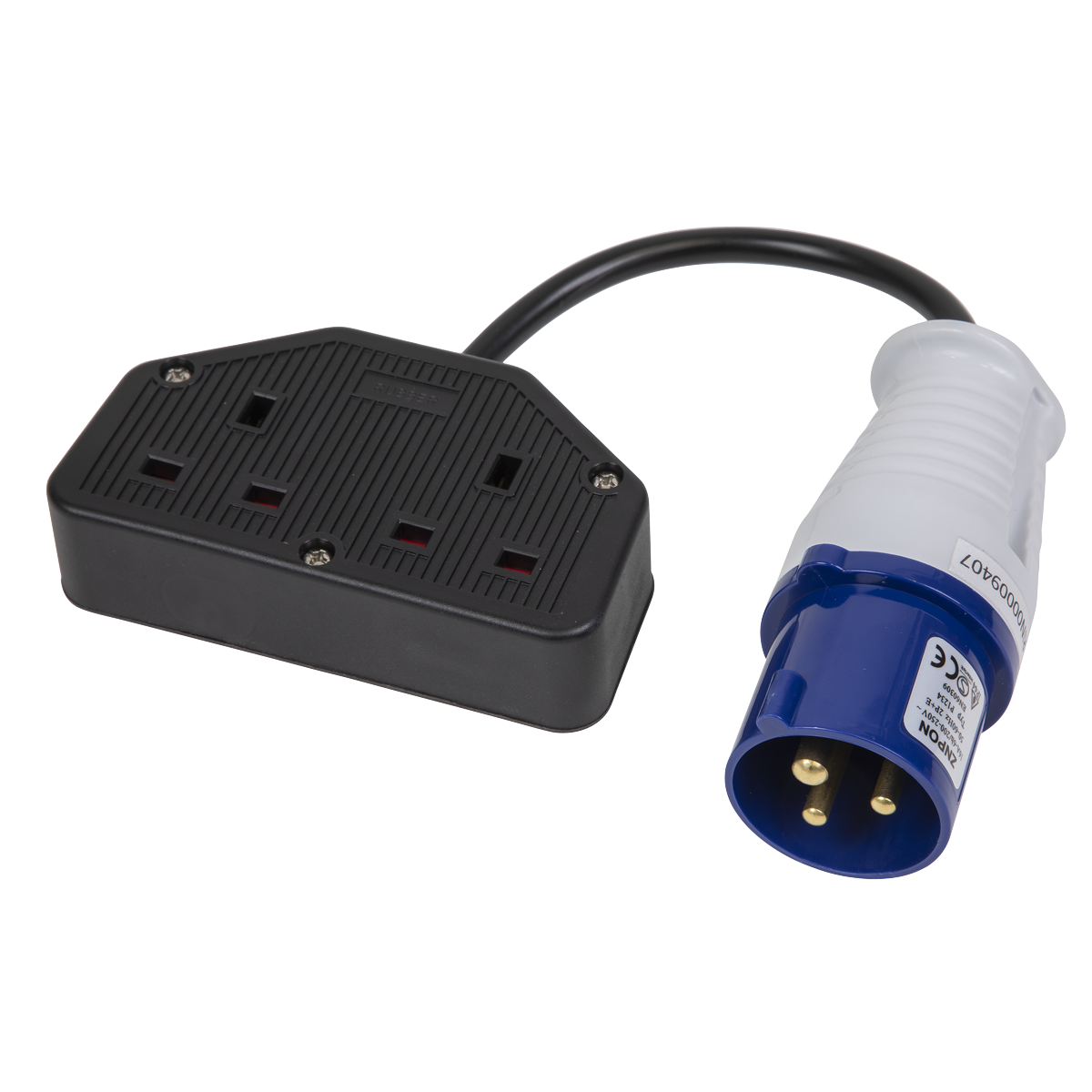 Sealey 16A/13A Trailing Twin Socket & Cable Set WPS16132