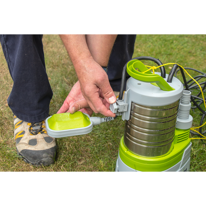 Sealey 225L/min Automatic Stainless Submersible Dirty Water Pump WPS225P