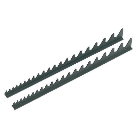 Sealey 2pc Sharks Teeth Spanner Rack - Capacity 20 Spanners WR01