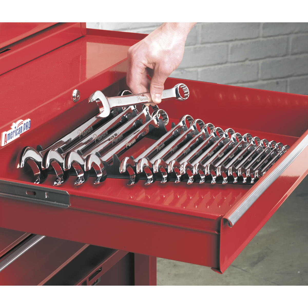 Sealey 2pc Sharks Teeth Spanner Rack - Capacity 20 Spanners WR01