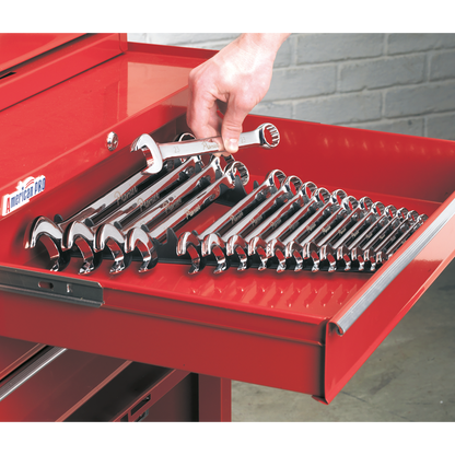Sealey 2pc Sharks Teeth Spanner Rack - Capacity 20 Spanners WR01