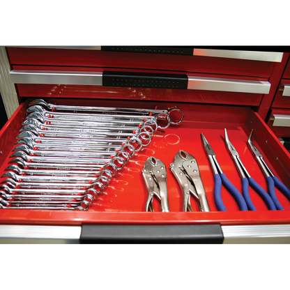 Sealey 2pc Magnetic Sharks Teeth Spanner Rack - Capacity 20 Spanners WR02