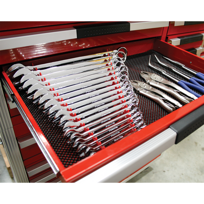 Sealey 2pc Magnetic Sharks Teeth Spanner Rack - Capacity 20 Spanners WR02