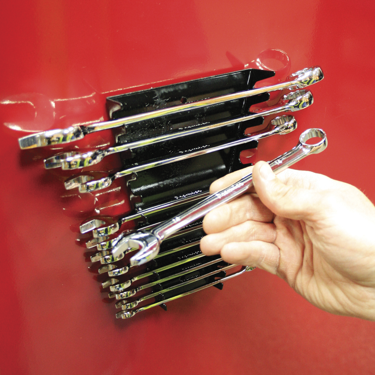 Sealey Magnetic Spanner Rack - Capacity 12 Spanners WR03