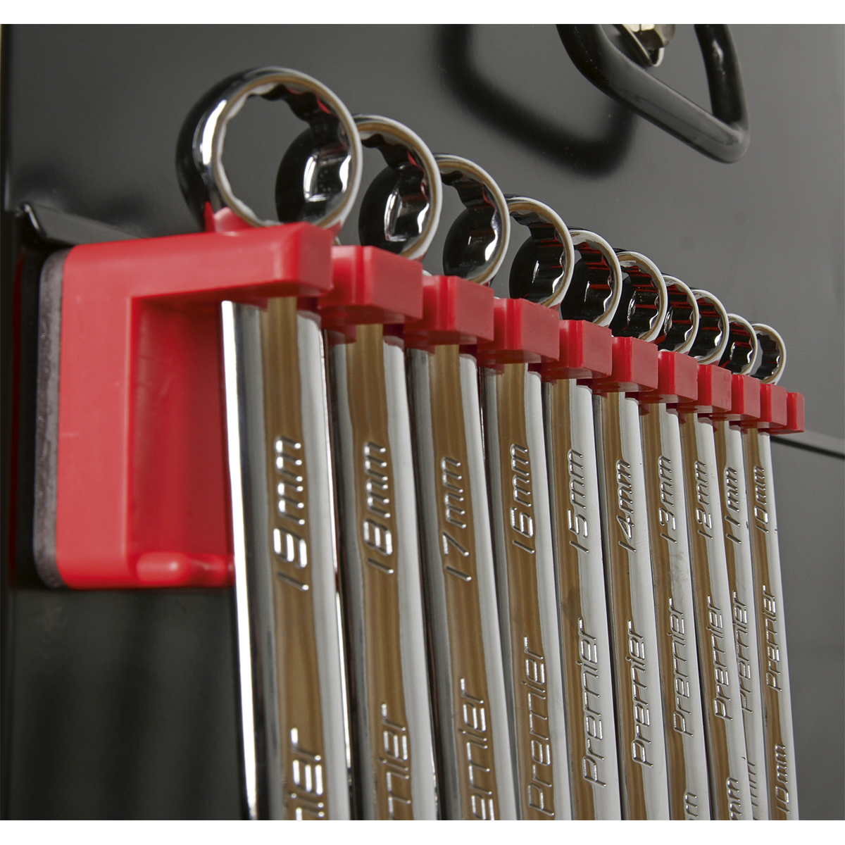 Sealey 10 Spanner Capacity Magnetic Spanner Rack WR06