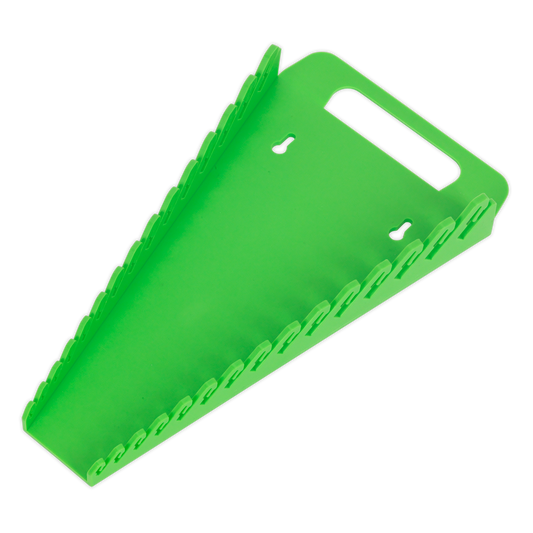 Sealey Spanner Rack Capacity 15 Spanners - Hi-Vis Green WR08HV