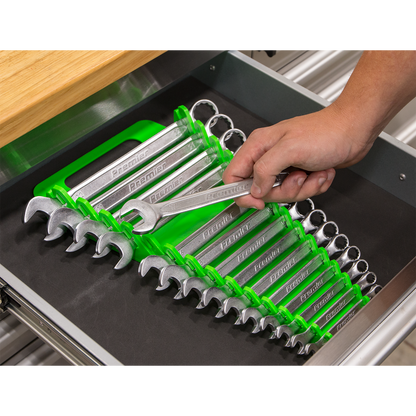 Sealey Spanner Rack Capacity 15 Spanners - Hi-Vis Green WR08HV