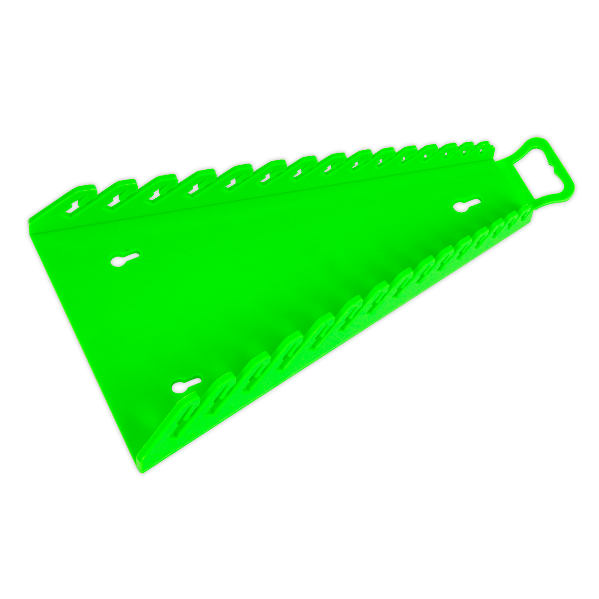 Sealey Reverse Spanner Rack Capacity 15 Spanners - Hi-Vis Green WR09HV