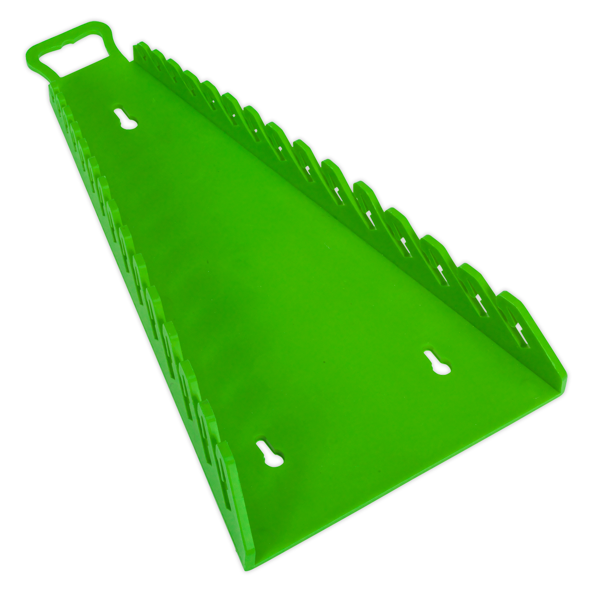 Sealey Reverse Spanner Rack Capacity 15 Spanners - Hi-Vis Green WR09HV