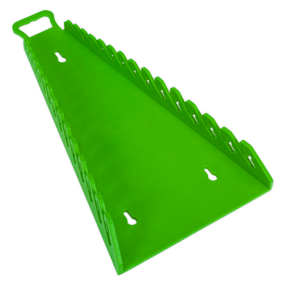 Sealey Reverse Spanner Rack Capacity 15 Spanners - Hi-Vis Green WR09HV