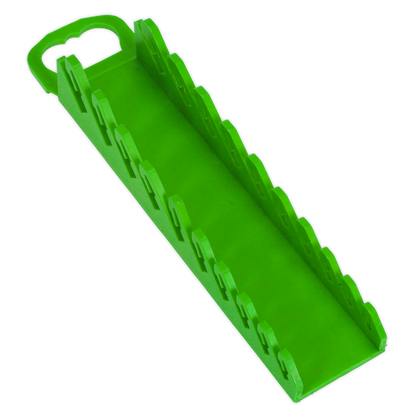 Sealey Spanner Rack Capacity 10 Stubby Spanners - Hi-Vis Green WR10HV