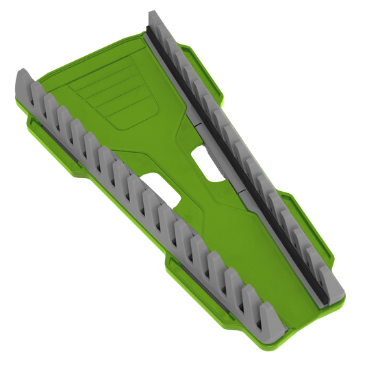Sealey 16pc Reversible Spanner Rack - Hi-Vis Green WR11HV