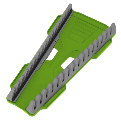 Sealey 16pc Reversible Spanner Rack - Hi-Vis Green WR11HV