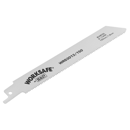 Sealey 150mm 14tpi Reciprocating Saw Blade - Pack of 5 WRS3013/150