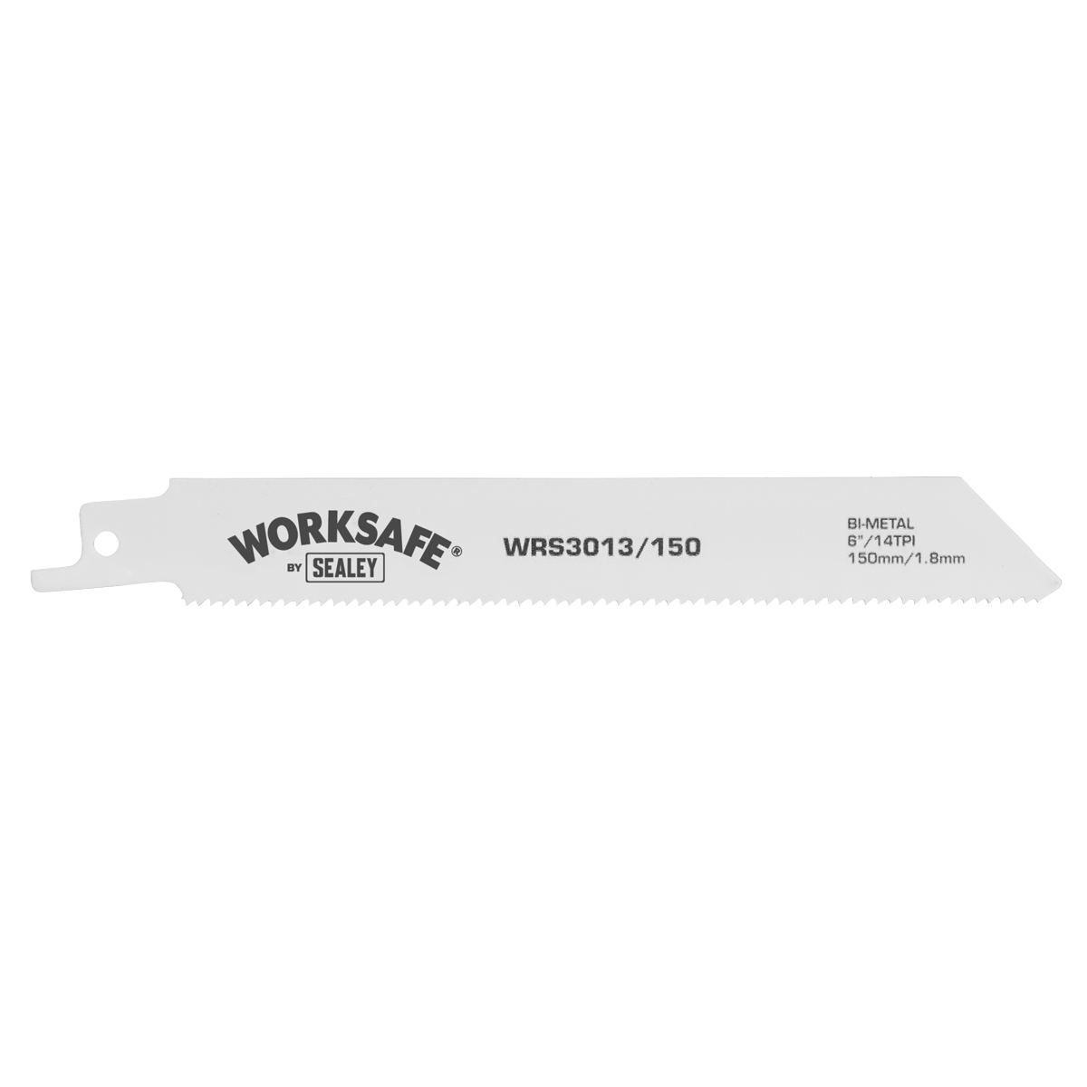 Sealey 150mm 14tpi Reciprocating Saw Blade - Pack of 5 WRS3013/150