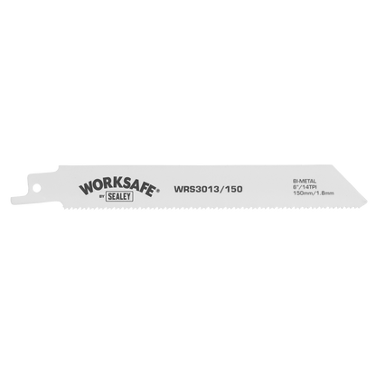 Sealey 150mm 14tpi Reciprocating Saw Blade - Pack of 5 WRS3013/150