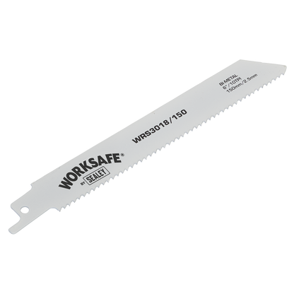 Sealey 150mm 10tpi Reciprocating Saw Blade - Pack of 5 WRS3018/150