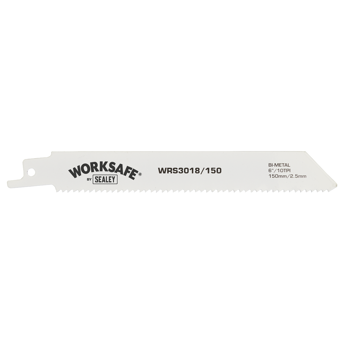 Sealey 150mm 10tpi Reciprocating Saw Blade - Pack of 5 WRS3018/150