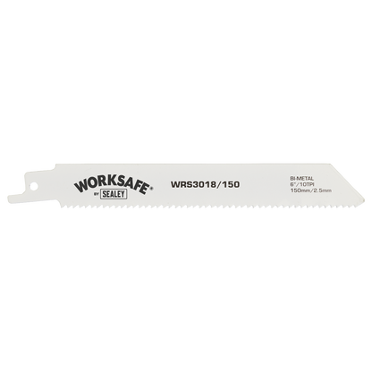 Sealey 150mm 10tpi Reciprocating Saw Blade - Pack of 5 WRS3018/150