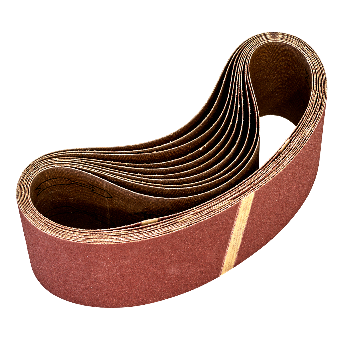 Sealey 75 x 533mm Sanding Belt 120Grit - Pack of 10 WSB53120