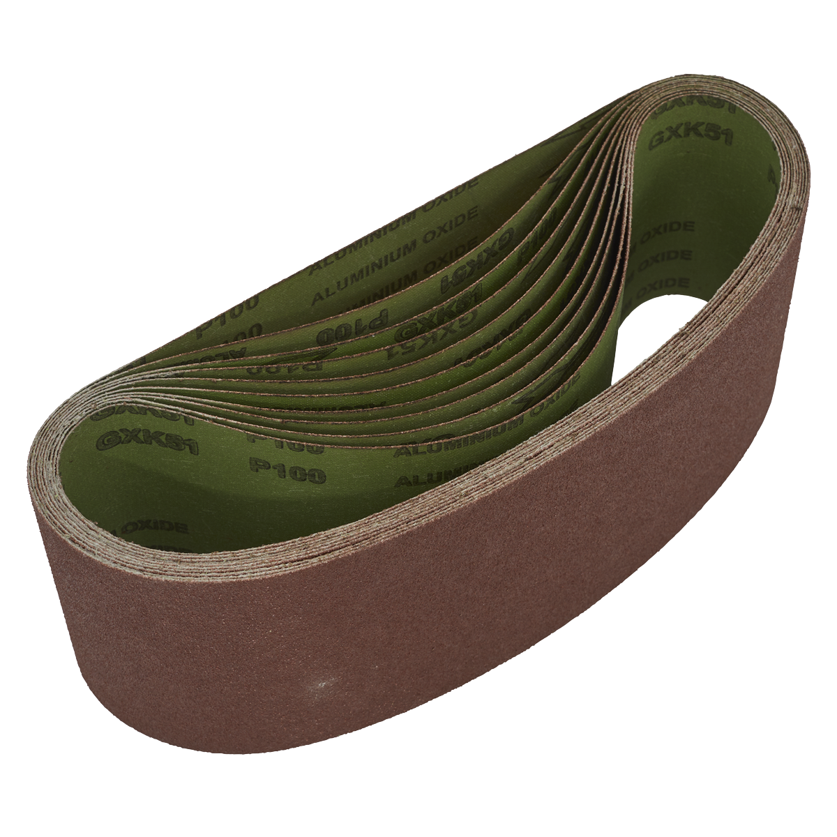 Sealey 100 x 610mm Sanding Belt 100Grit - Pack of 10 WSB61100