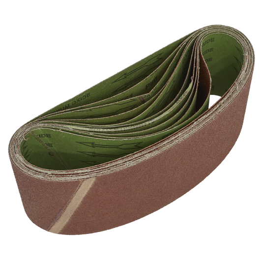 Sealey 100 x 610mm Sanding Belt 80Grit - Pack of 10 WSB6180