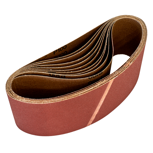 Sealey 100 x 620mm Sanding Belt 100Grit - Pack of 10 WSB62100