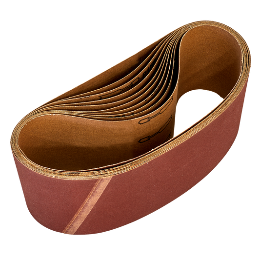 Sealey 100 x 620mm Sanding Belt 120Grit - Pack of 10 WSB62120