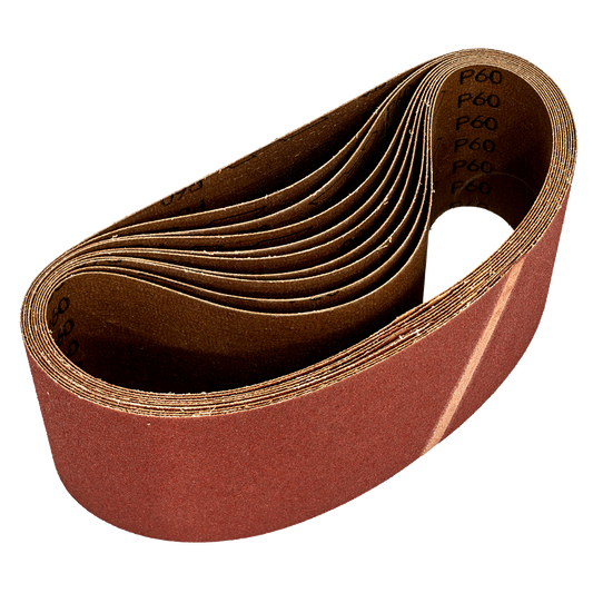 Sealey 100 x 620mm Sanding Belt 60Grit - Pack of 10 WSB6260