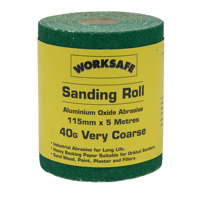 Sealey 115mm x 5m Production Sanding Roll - Extra Coarse 40Grit WSR540