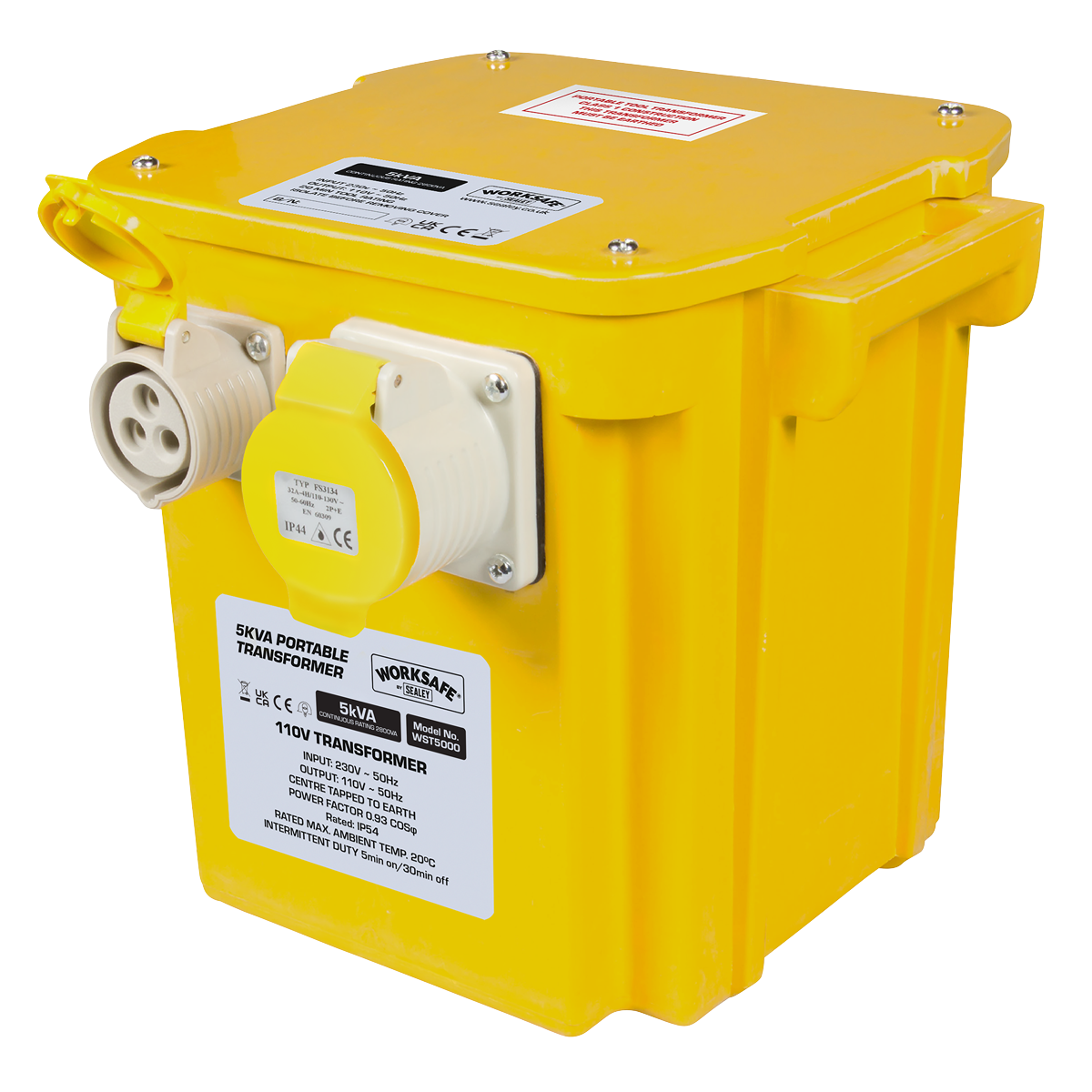 Sealey 5kVA Portable Transformer WST5000