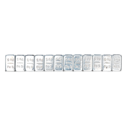 Sealey 5g Adhesive Wheel Weight Strip of 12 - Pack of 100 - Zinc Plated Steel WWSA5