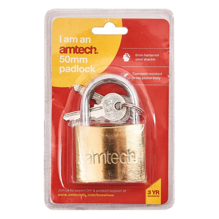 Amtech 50mm Padlock XXSEL015