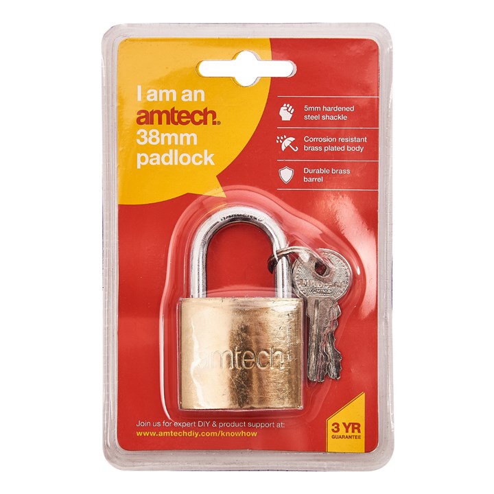 Amtech 38mm Padlock XXSEL02