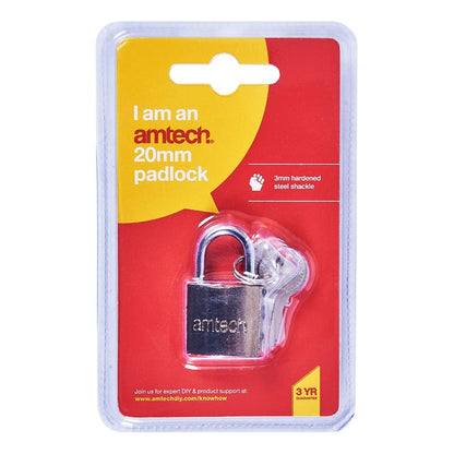 Amtech 20mm Padlock XXSEL20