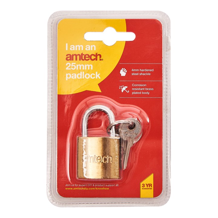 Amtech 25mm Padlock XXSEL25