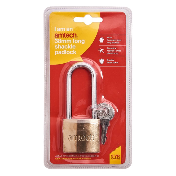 Amtech 38mm Long shackle padlock XXSEL45