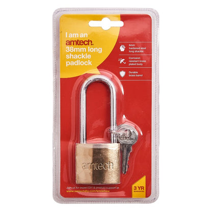 Amtech 38mm Long shackle padlock XXSEL45