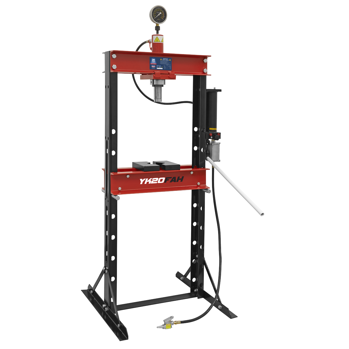 Sealey 20tonne Floor Type Air/Hydraulic Press YK20FAH