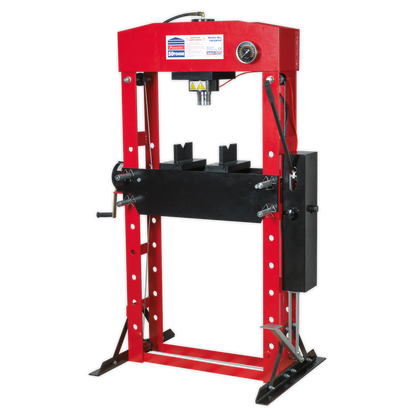 Sealey 50tonne Floor Type Premier Hydraulic Press with Foot Pedal YK50FFP