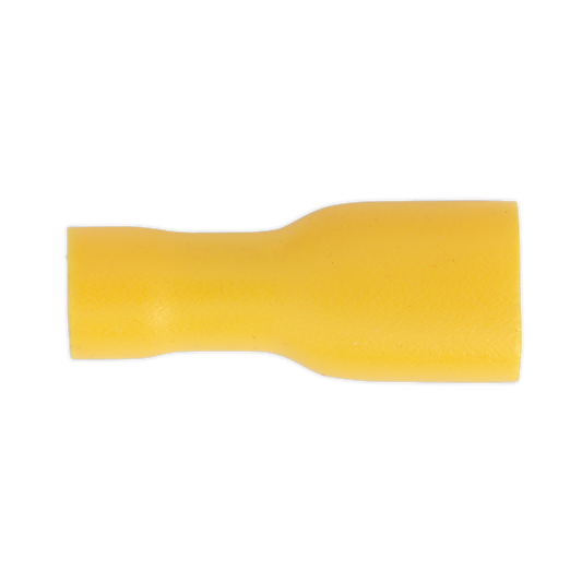 Sealey 6.3mm Yellow Fully Insulated Female Terminal - Pack of 100 YT11
