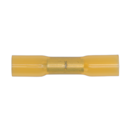 Sealey Ø6.8mm Yellow Heat Shrink Butt Connector Terminal - Pack of 50 YTSB50