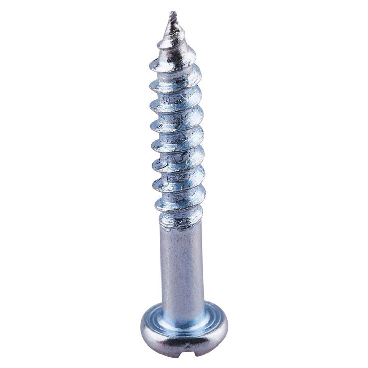 Amtech 4mm x 25mm ROUND HEAD WOOD SCREW (16PC) Z0170