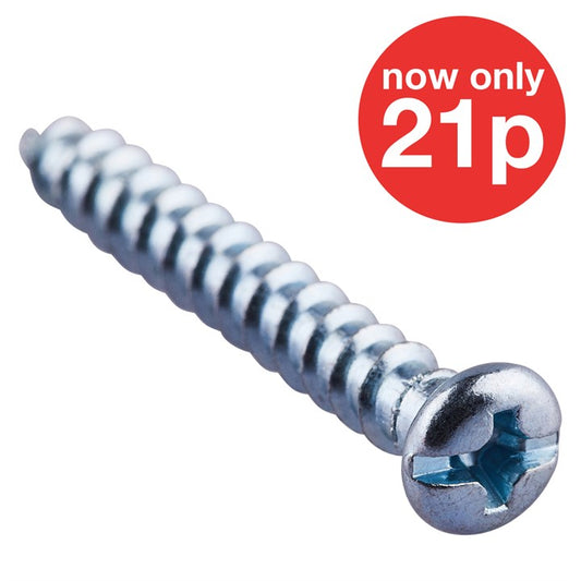 Amtech 4mm x 30mm   SELF TAPPING SCREW (22PC) Z0205