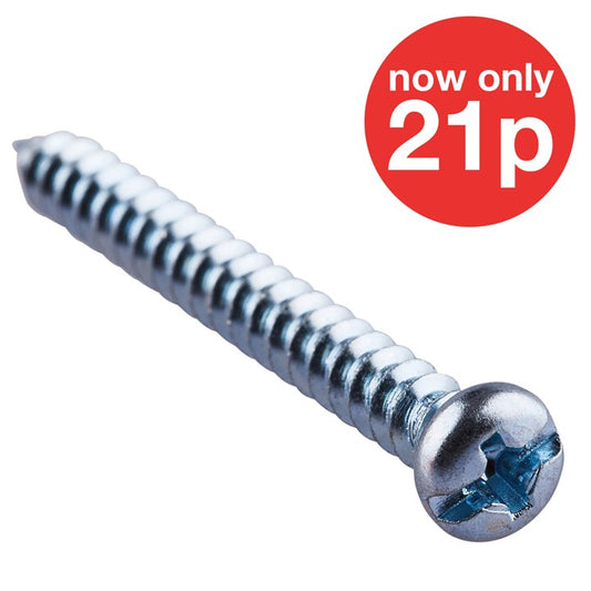 Amtech 4mm x 38mm   SELF TAPPING SCREW (12PC) Z0210